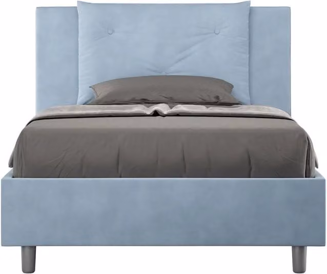 Letto 1 Piazza e Mezzo 120x200 cm Senza Rete Appia Azzurro