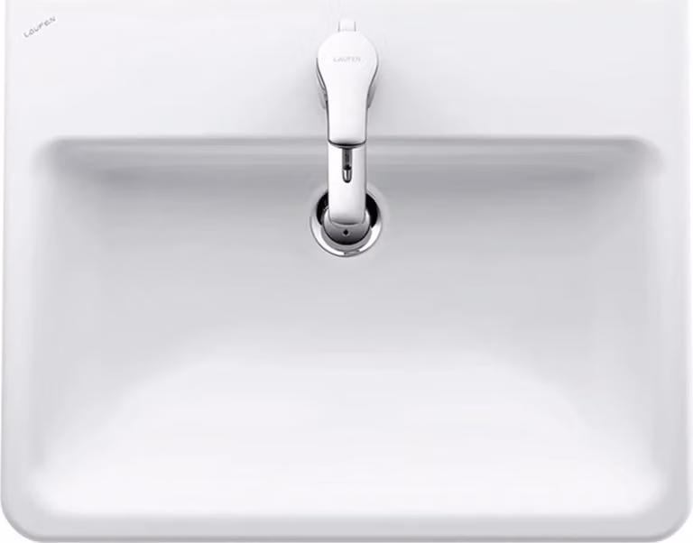 LAUFEN PRO S lavabo encastré, 1 trou pour robinet, avec trop-plein, 560x440mm, H8189630001041, H8189630001041