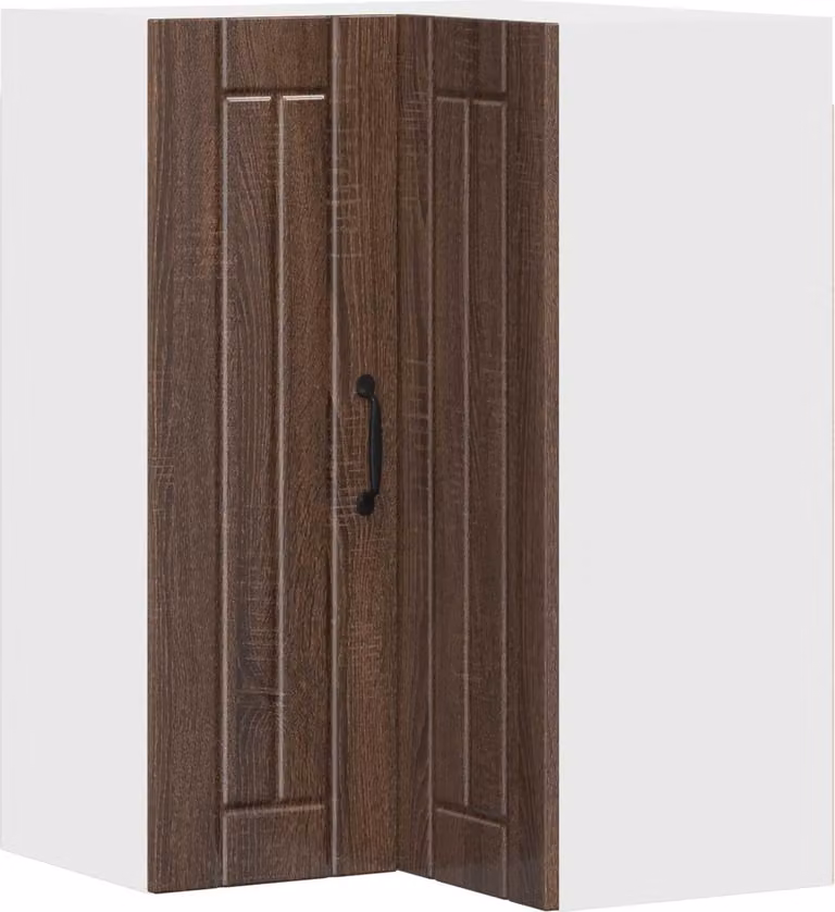 Mobile angolare per parete LUCCA Rovere Marrone 57 x 57 x 80 cm