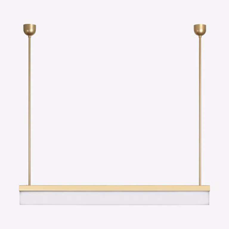 Lampada a sospensione LUCIS AULA ZT 42W LED 4000K vetro acrilico ottone ZT.AU1.L2.1200.74