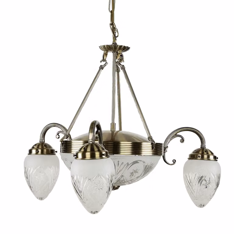 Lampadario da soggiorno E14 3x40 + E27 2x60W colore marrone 8633 Annabella Rabalux