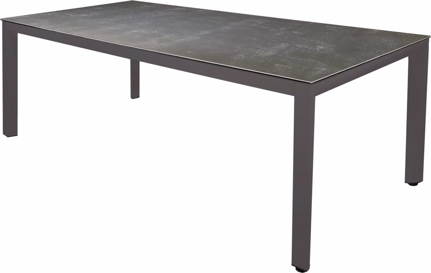 Tavolo - 220x100x74 cm - Alluminio - Vetroceramica smaltata