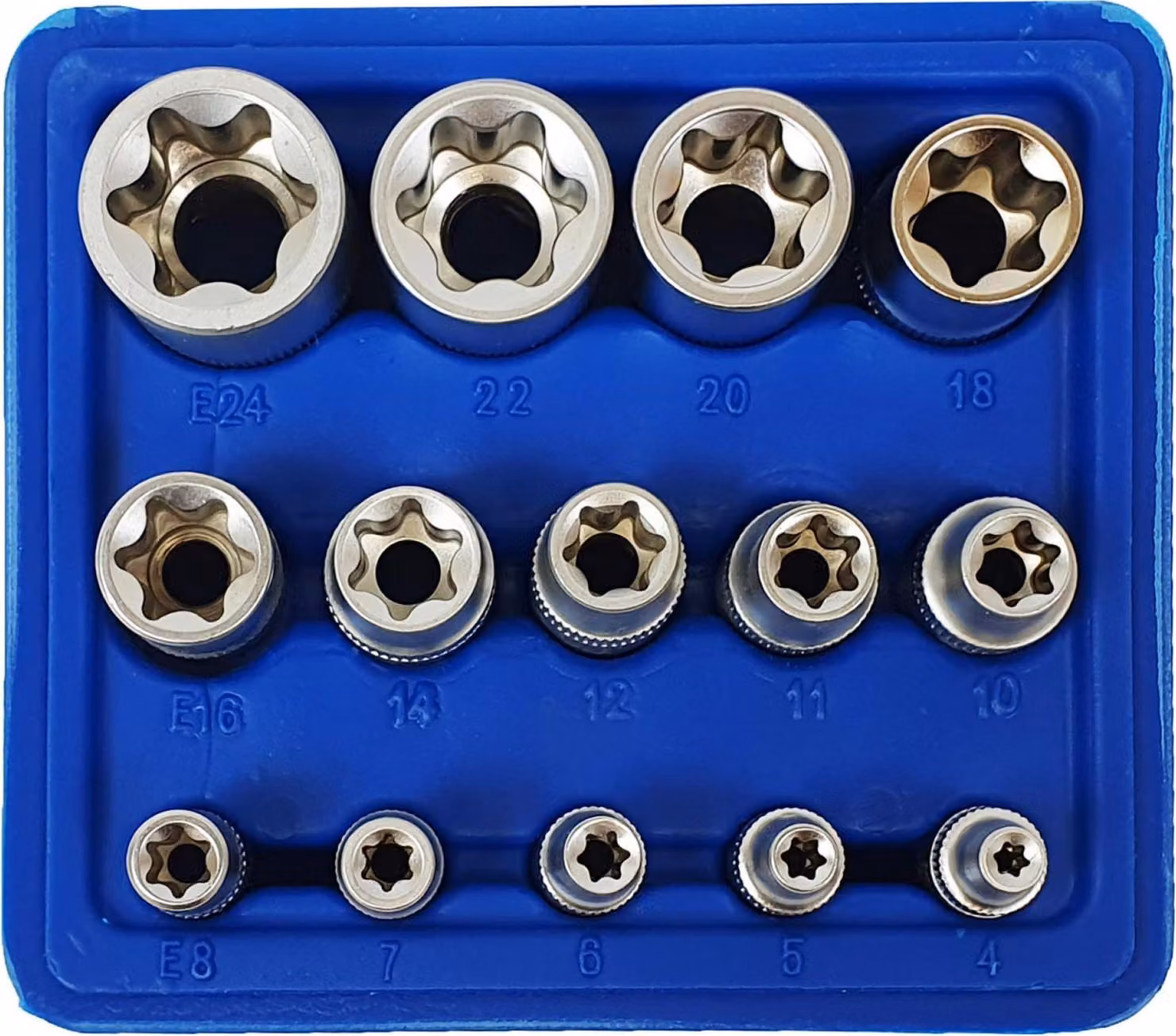 Set di bussole Torx 14El./Argento