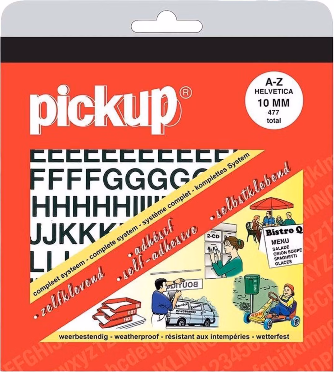 Letterbook Pickup Helvetica Nero 10 mm