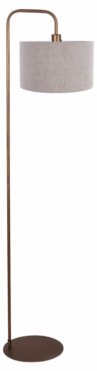Lampada da terra - bronzo - Forma - metallo tessile - lampada d'atmosfera - E27 - 4787BR - Mexlite