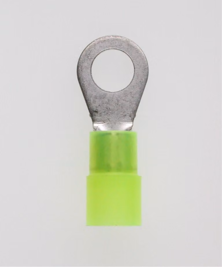 Capocorda a schiacciare DIN 46237 isolato, forma ad anello Sezione 4 mm² - 6 mm² giallo, trasparente - 1 pezzo