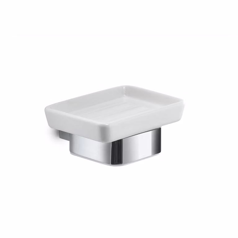 Portasapone da muro in acciaio inox, alluminio e Cromall SG11 Gedy serie SPLUGA Cromato