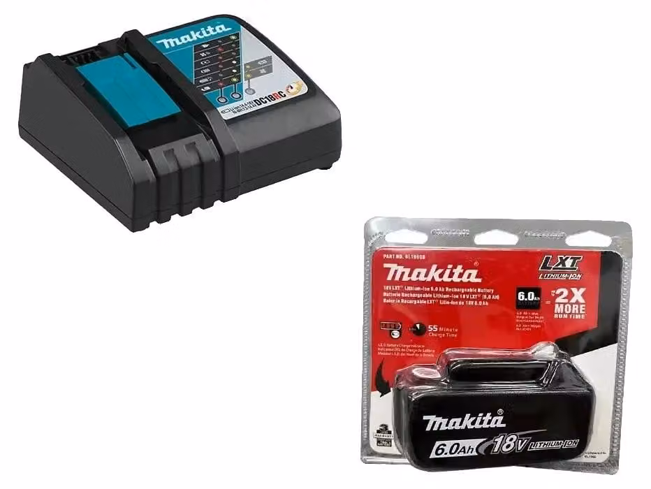 Batterie, capacità 6000 mAh, compatibili con diversi modelli, caricabatterie 6Ah x 1