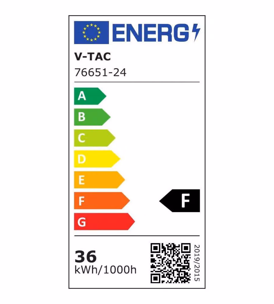 V-TAC Plafoniera LED 36W Chip Samsung Telecomando Sensore 4000K