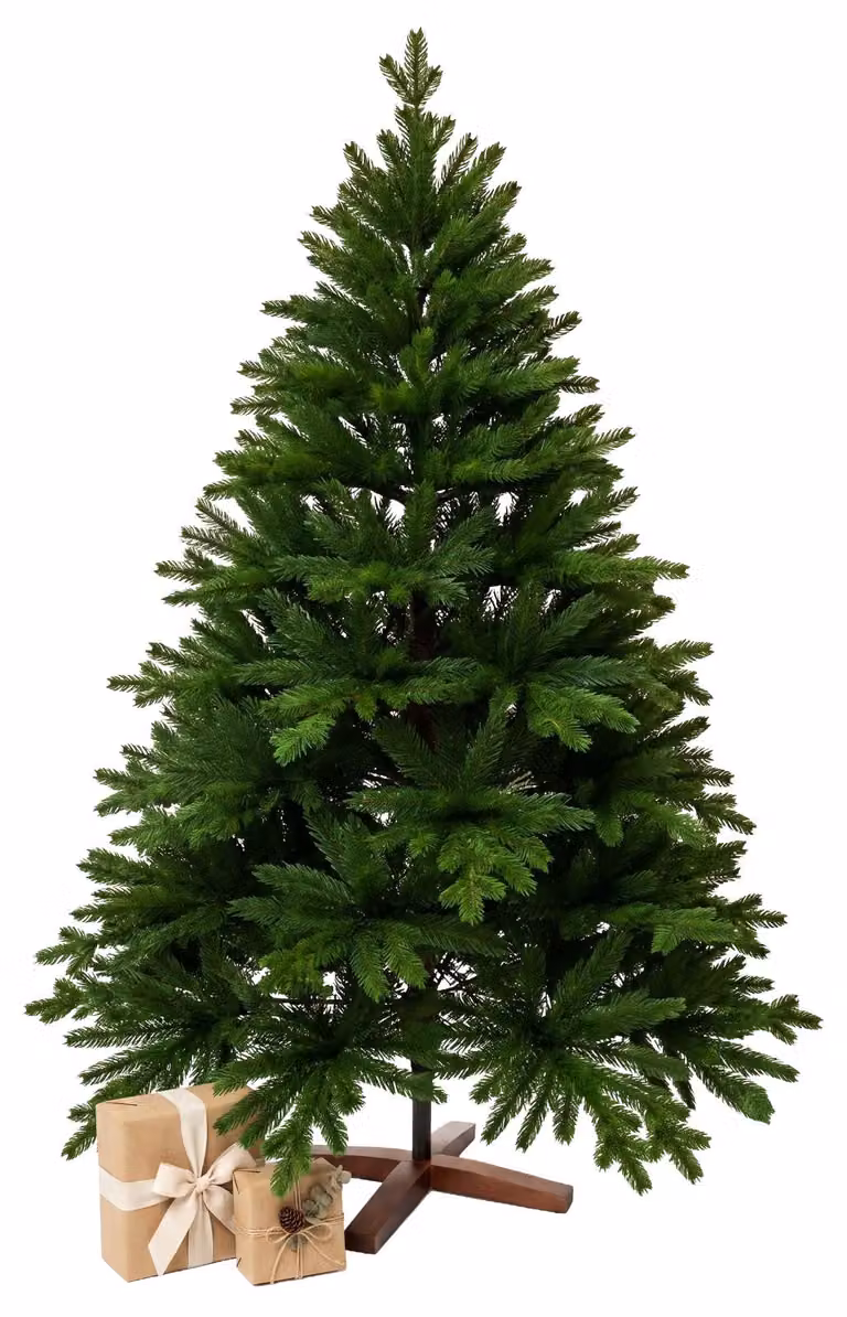 Albero di Natale NORDMANN 240 in polietilene verde 158x240 cm