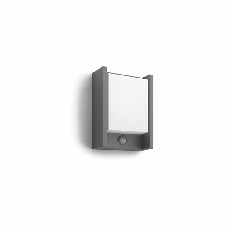Philips myGarden Lampada da parete Arbour, 6 W, Illuminazione esterna da parete, Grigio antracite, Metallo, IP44, Adatta per terrazza e giardino, Classe energetica II