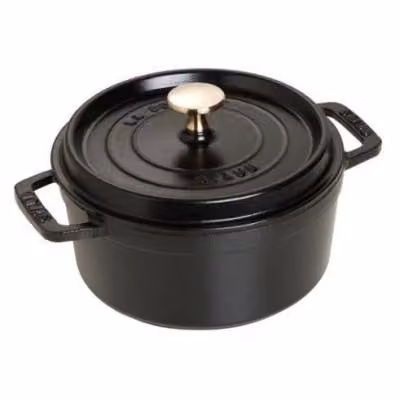 Arrostitore Staub in ghisa smaltata nero, diametro 18 cm – 2