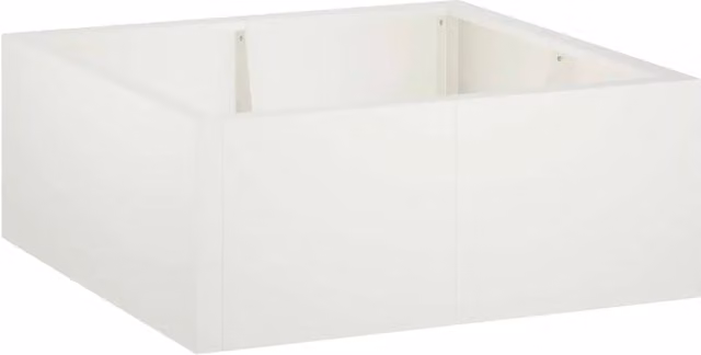 Muro di contenimento 4 pz 100 x 100 x 40 cm Acciaio Bianco 3449206