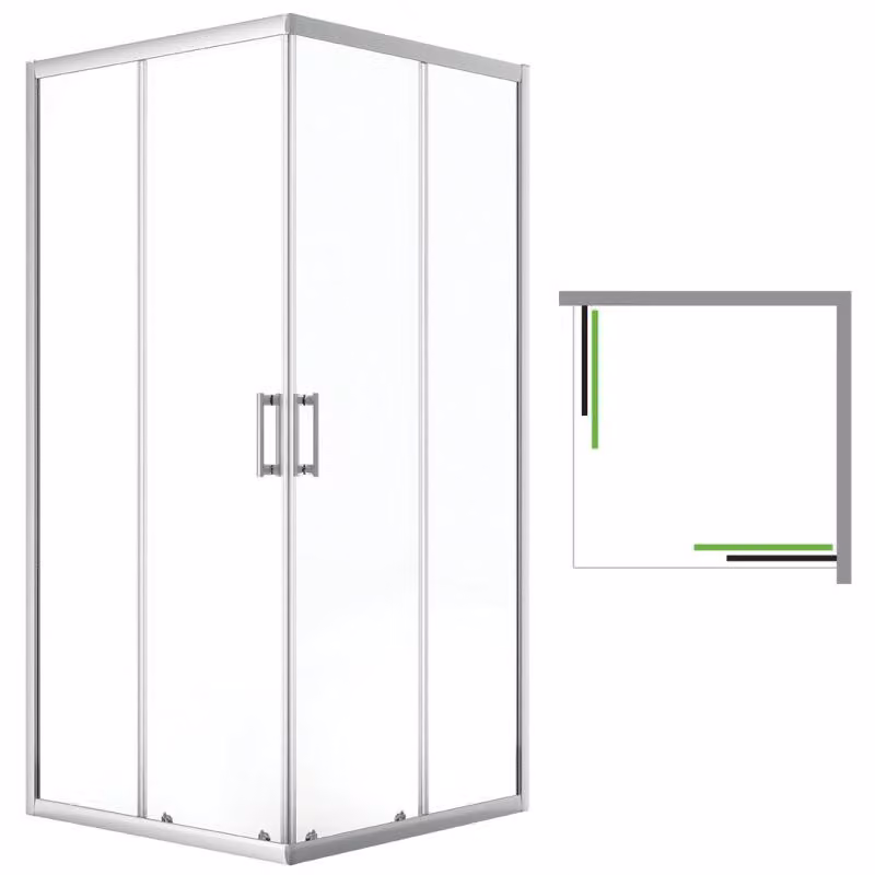 Laveo DESNA box doccia quadrato 80x80 cm JKD_086K