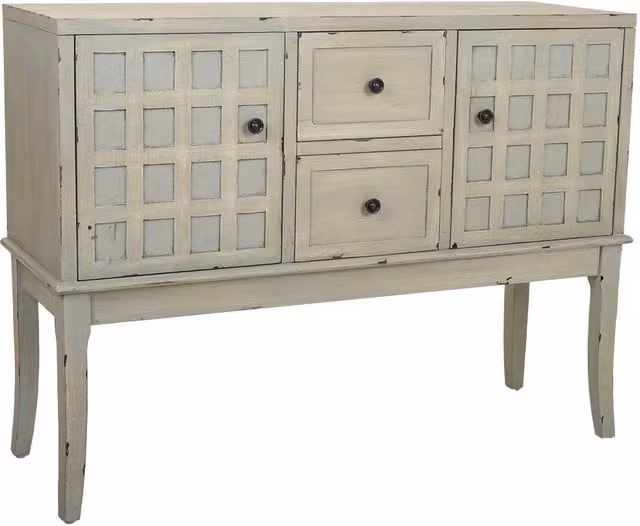 Mobile da ingresso in legno verde 108x36x82h