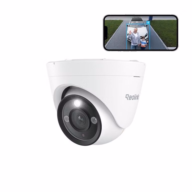 Telecamera di sorveglianza Reolink 6K 12MP PoE, visione notturna a colori con faretto, rilevamento persone/veicoli/animali domestici, audio a 2 vie, facile configurazione PoE