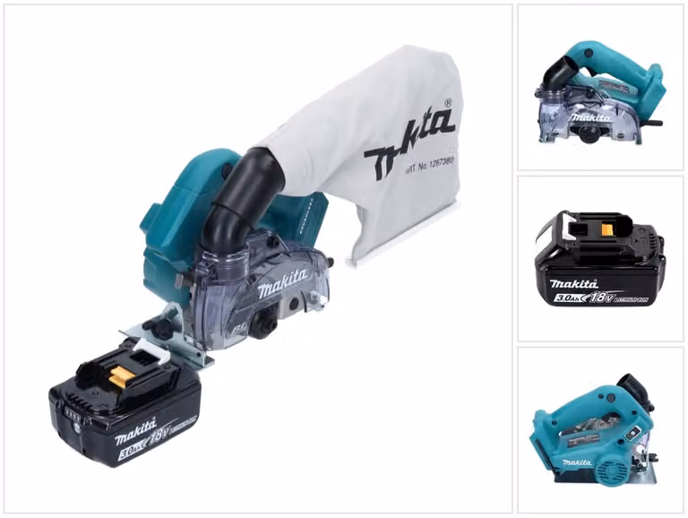 Makita DCC 500 F1 Sega circolare a batteria 125 mm Brushless 18 V + 1x Batteria 3,0 Ah - senza caricabatteria