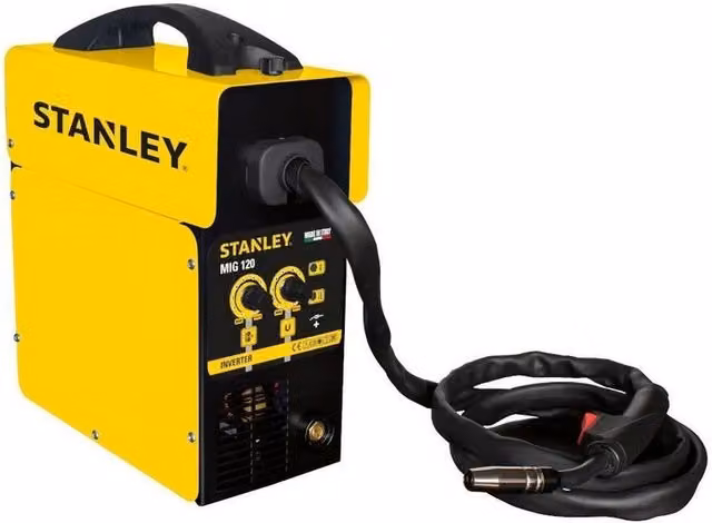 Saldatrice a filo senza gas MIG 120 2.4 kW 100 Amp Stanley Gialla