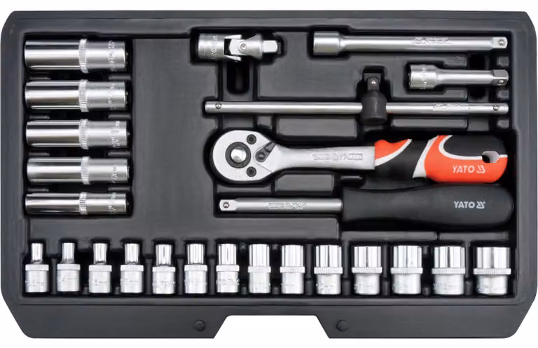 Set di utensili da 1/4", 25 pezzi.