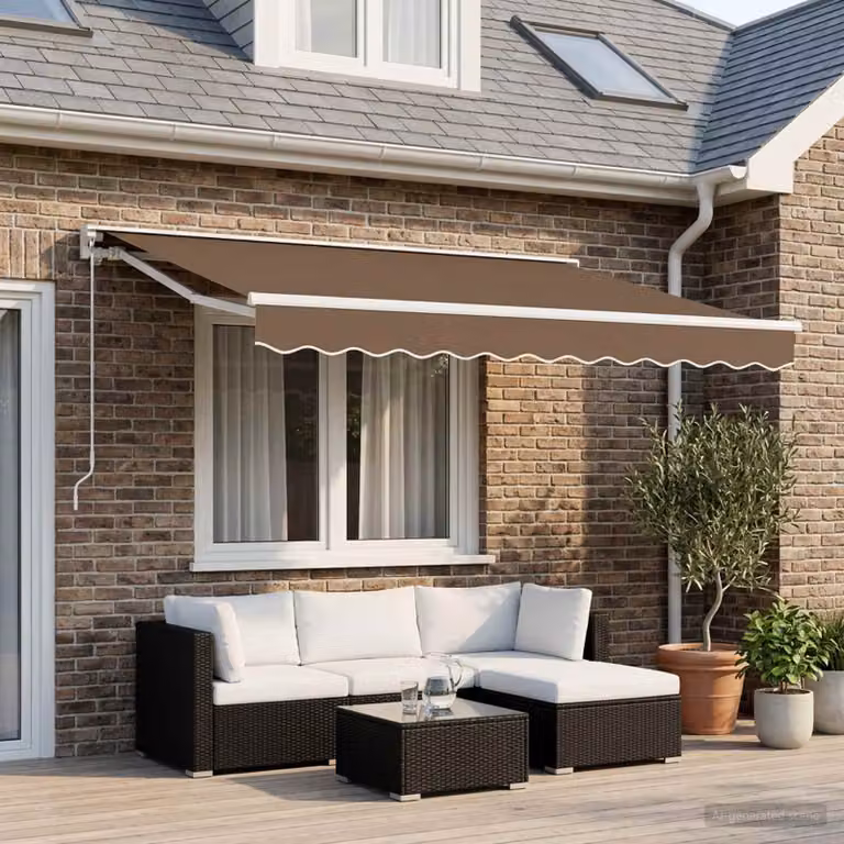Telo di ricambio per tenda da sole vidaXL in poliestere beige 3 x 2,5 m