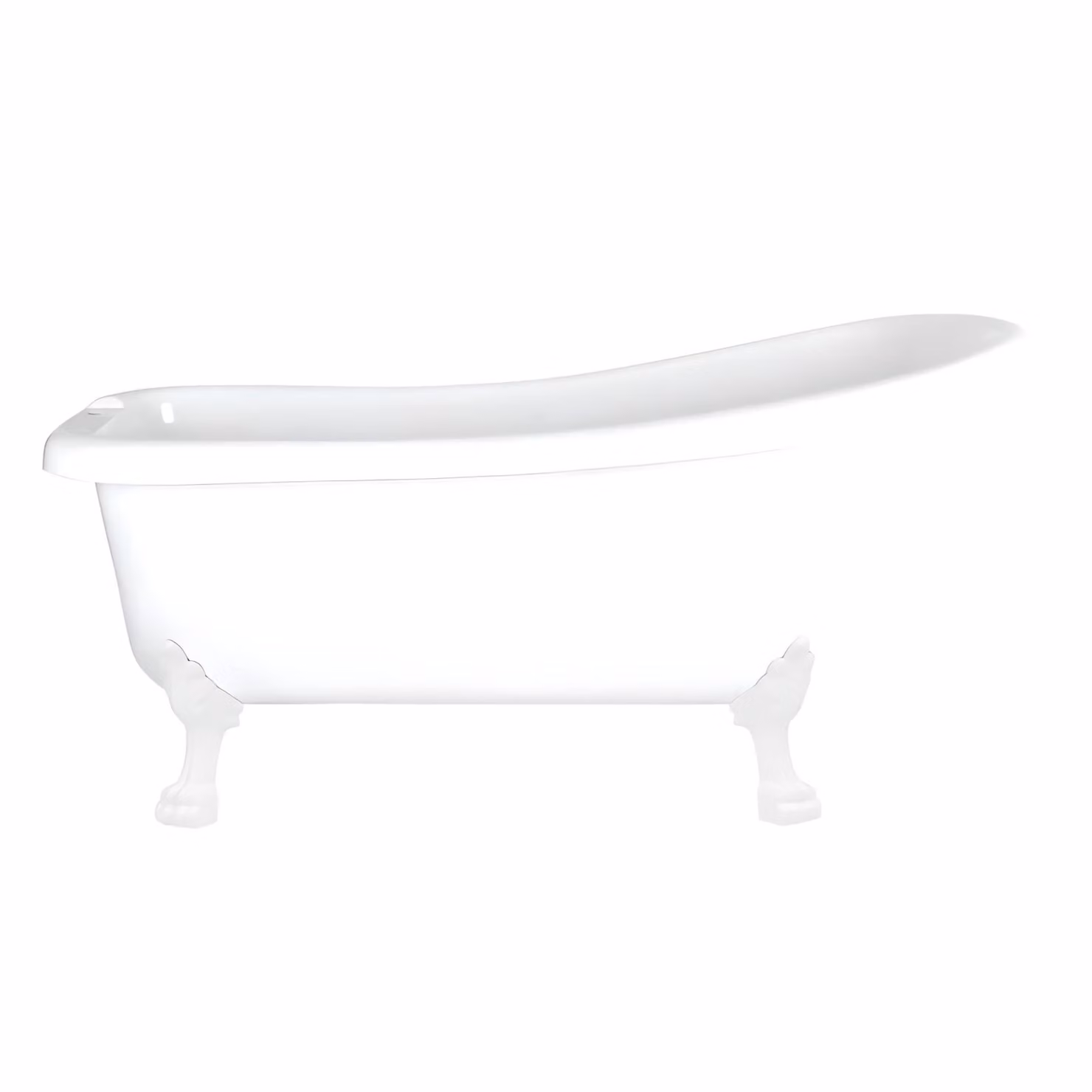 Vasca Acrilico Centro Stanza Freestanding con Schienale Alto 1710x785x740mm con Piedini – Legend