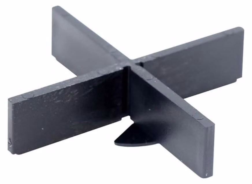 Croce per fughe con piastra di base da 1 mm, dimensioni 3 mm / altezza 10 mm, quantità 1000 pezzi (confezione da 1.000 pezzi)