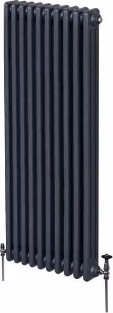 Termosifone Radiatore a 3 colonne per riscaldamento centralizzato verticale Grigio antracite 180x47cm