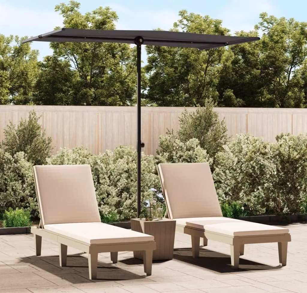 Maison Exclusive - Ombrellone con palo in alluminio, dimensioni 180x110 cm, colore antracite