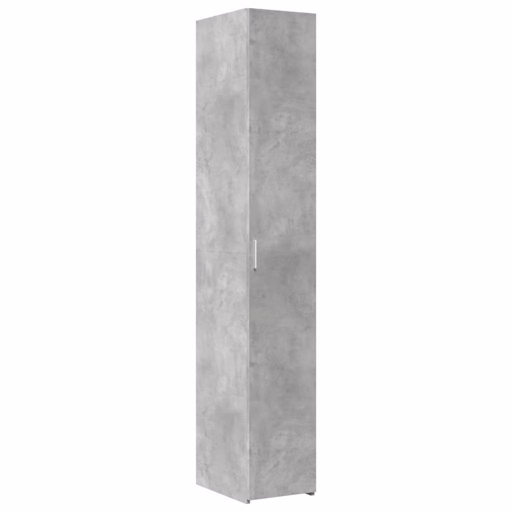 Credenza Grigio Cemento 30x42,5x185 cm in Legno Ingegnerizzato