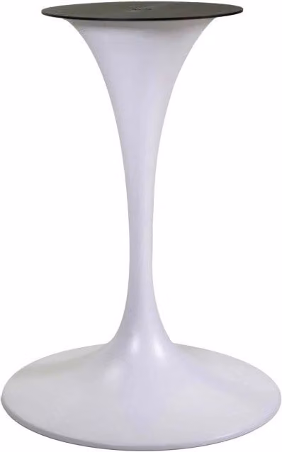 Base Tavolo Acciaio Percy Bianco Tondo Cm ø50h73,5