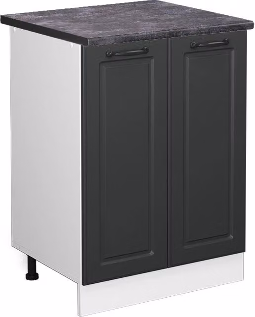 Mobiletto base cucina R-Line Antracite rustico/Bianco 60 cm, PL Antracite Vicco
