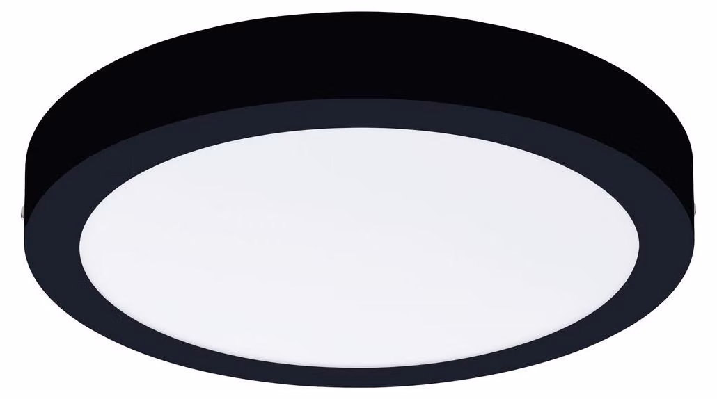 Plafoniera Fueva-CCT Ø300 mm nera