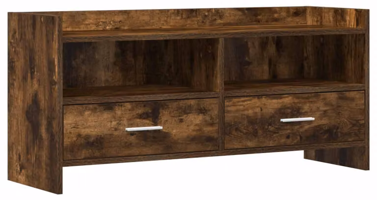 Mobile TV 100 x 33 x 47 cm, finitura "rovere fumé", materiale: legno composito