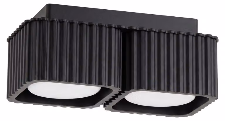 Plafoniera RIFF 2 nera Gx53 2xGx53 10W alluminio 8x10x20,5cm Sollux Lighting