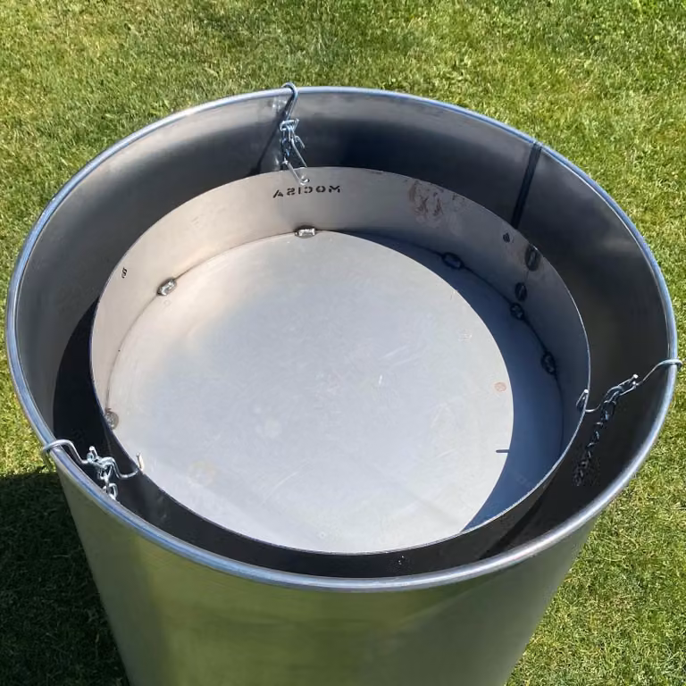 Braciere in acciaio, diametro 48 cm - Ideale per carbone, con diametro di 48 cm, peso di 5 kg - Perfetto per barbecue e falò