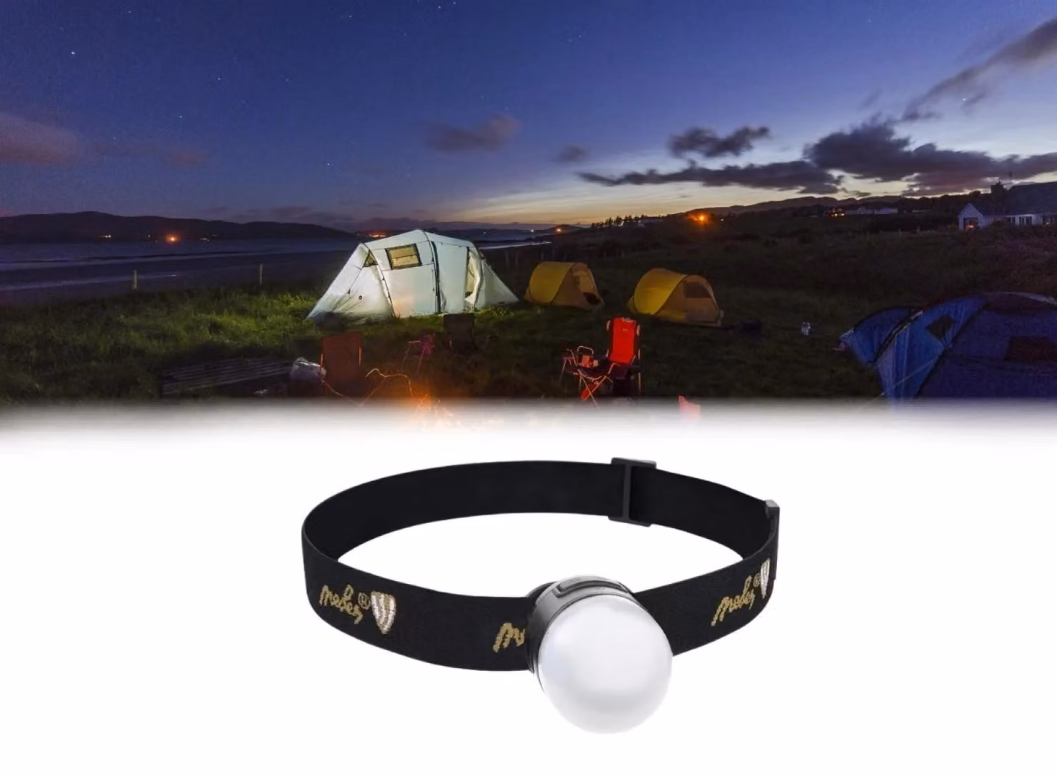 NEDES Lampada frontale ricaricabile LED 2-in-1 - LH06R