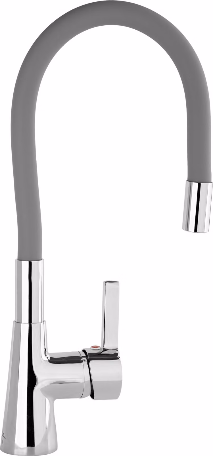 Rubinetto flessibile da cucina, grigio chiaro, rubinetto acqua, miscelatore lavello, miscelatore