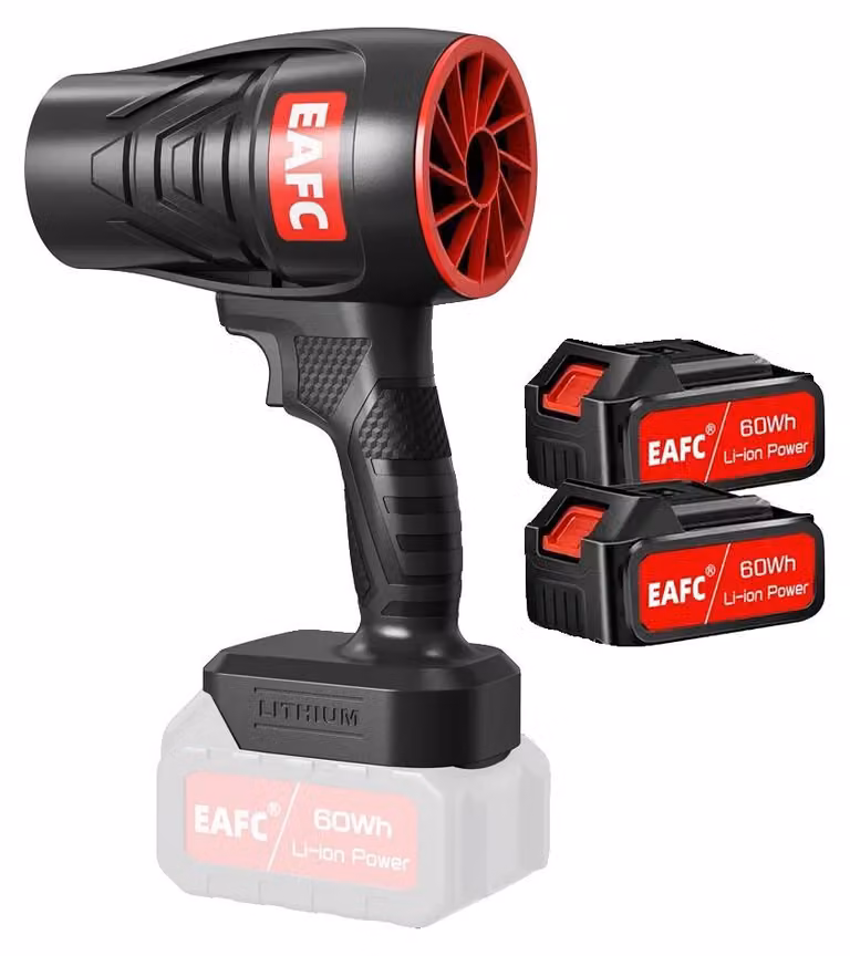 Ventilatore portatile, design compatto, alta velocità del vento, 2 batterie, alimentato a batteria-a
