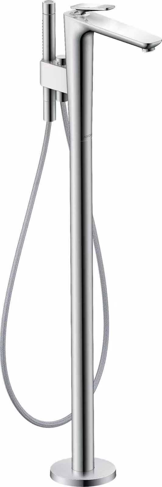 hansgrohe AXOR Citterio C Mitigeur monocommandé pour bain au sol, 2 consommateurs, Cubic cut, 49441000, 49441000