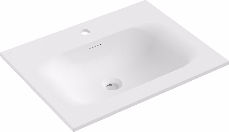 Mexen Vela lavandino incassato da appoggio 61 x 46,5 cm, bianco opaco - 25236001