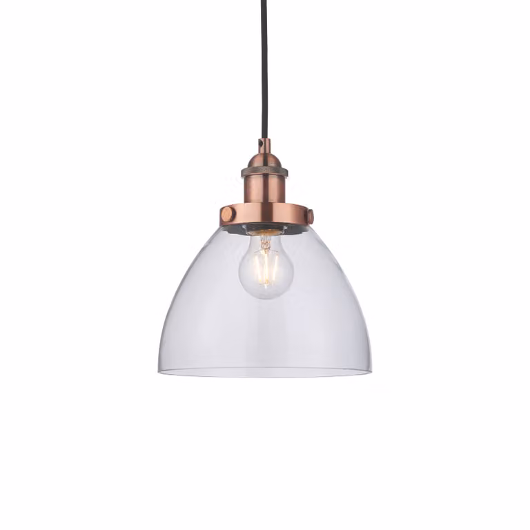 Lampada a sospensione Hansen | 1 lampadina | 40 W E27 | Metallo/vetro