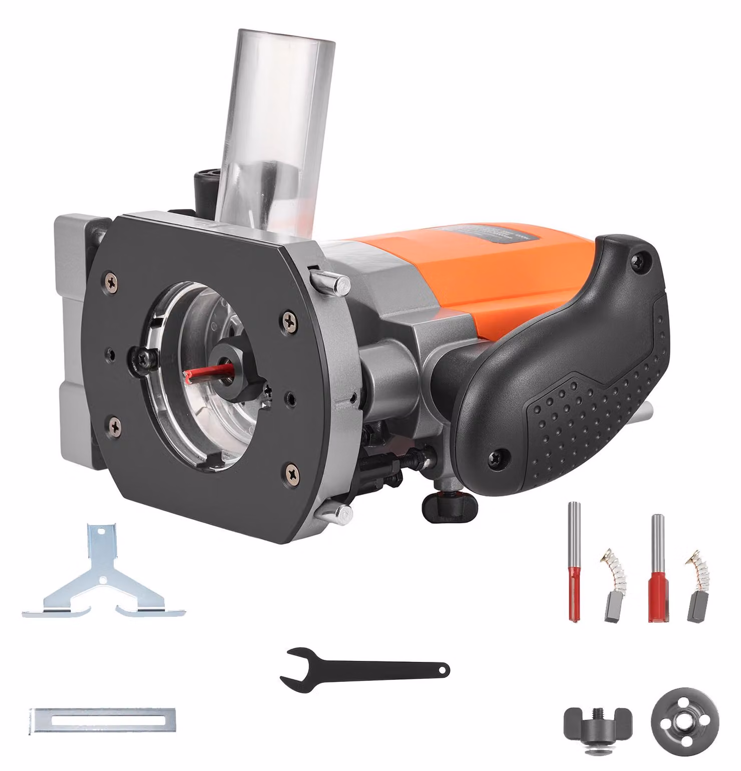 Tagliavetri SucceBuy da 1200 W, velocità regolabile, fresatrice con base a immersione, aspirazione della polvere e guida parallela, ideale per lavori in legno, lavorazione dei bordi e progetti fai-da-te, con cavo