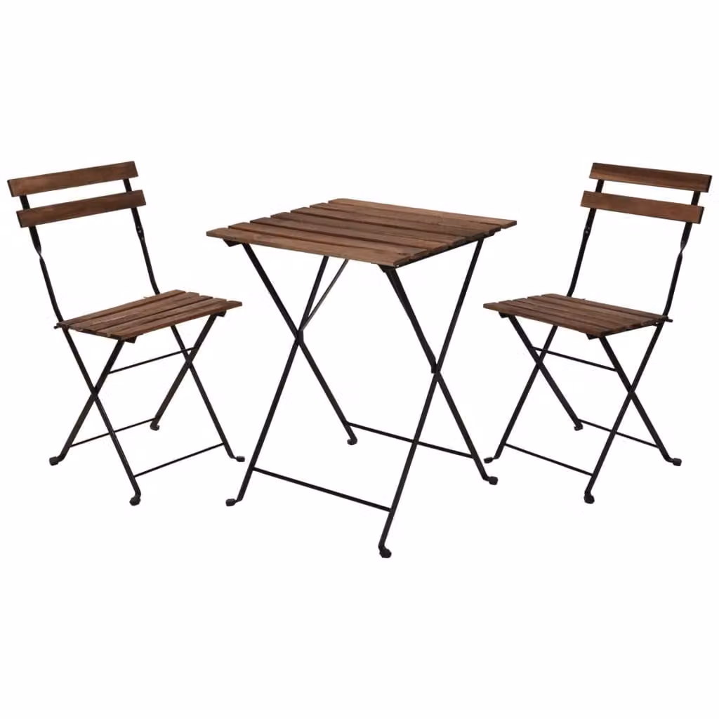 ProGarden Bistro Set 3 pezzi nero