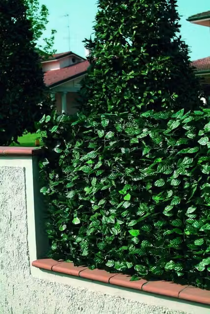 Recinzione artificiale in PVC con foglie di Lauro verde GARDEN FRIEND L: 2000 cm, H: 100 cm