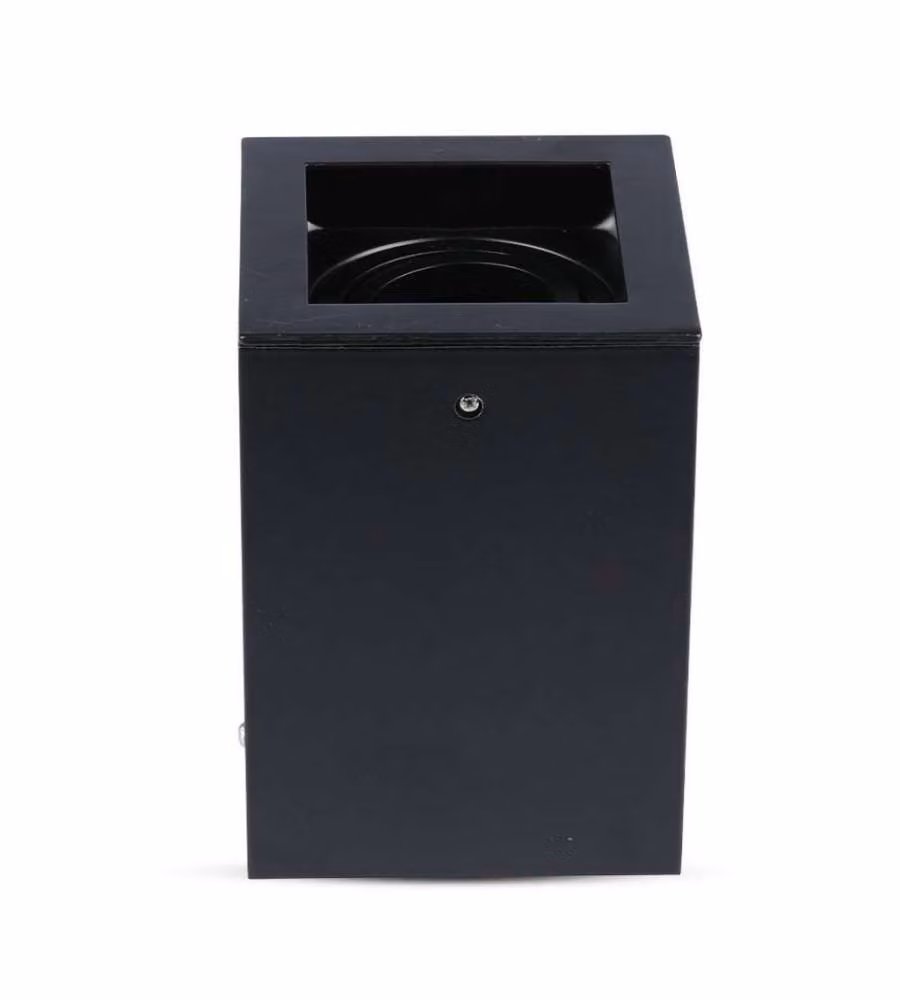 Portafaretto LED Montaggio a Plafone Quadrato GU10 e GU5.3 (MR16) Colore Nero Orientabile