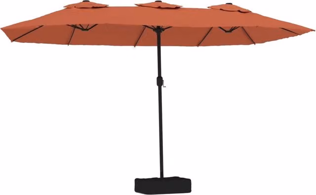 Ombrello | Parasolne a Doppia Testa con LED Terracotta 449x265 cm