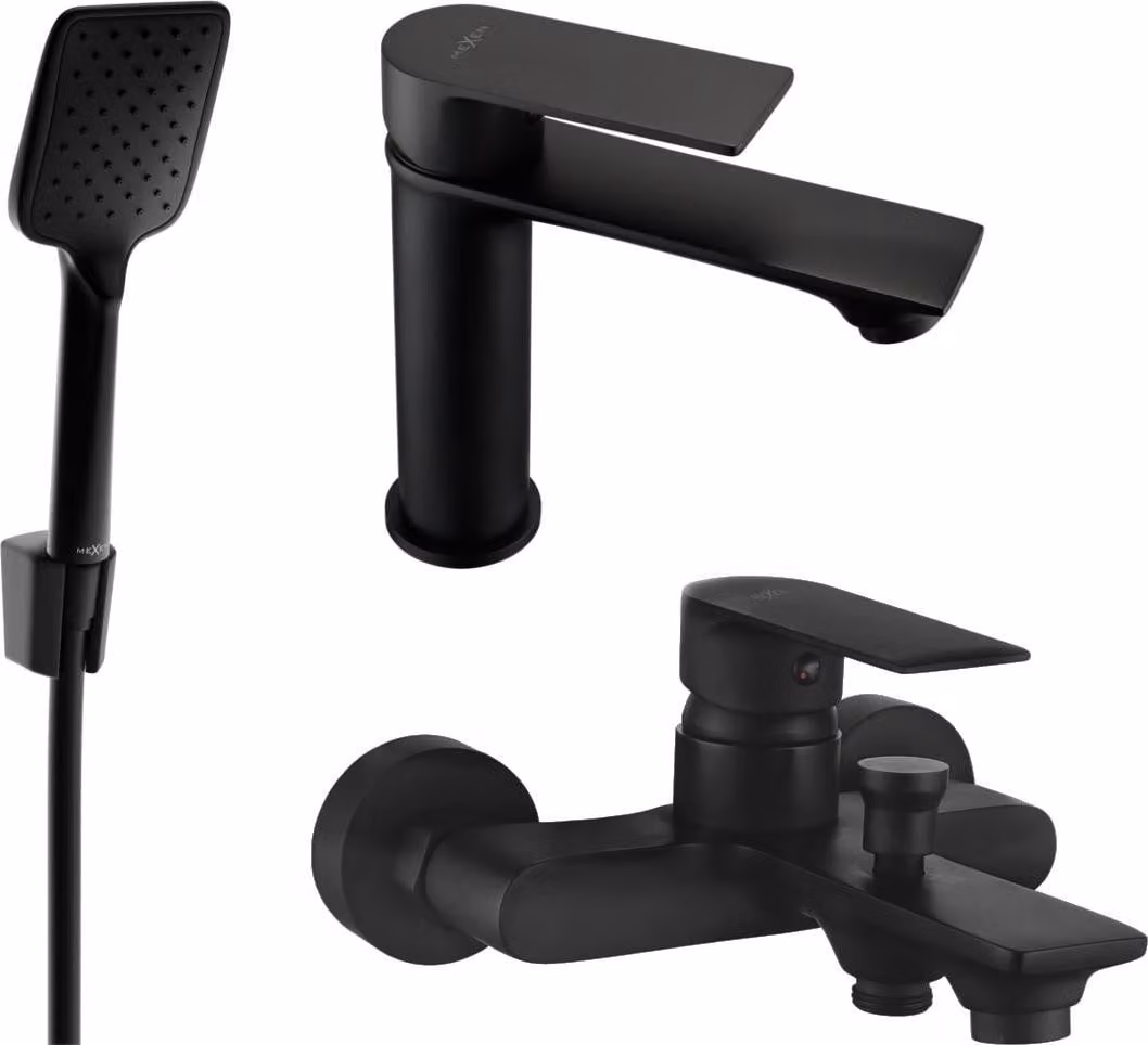 Mexen Royo R62 set da bagno, nero - 72203R62-70