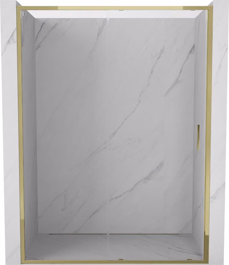 Mexen Exo porta doccia scorrevole 145 cm, trasparente, oro - 8151-145-000-50-00