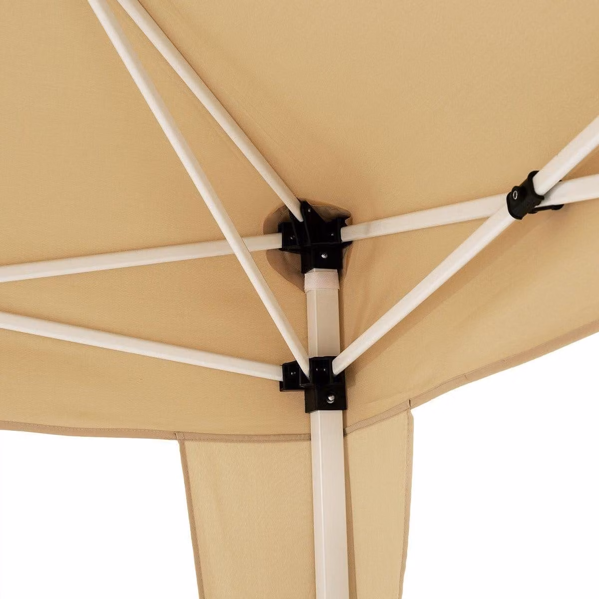 Gazebo pieghevole 3x6m, crema, idrorepellente, protezione UV