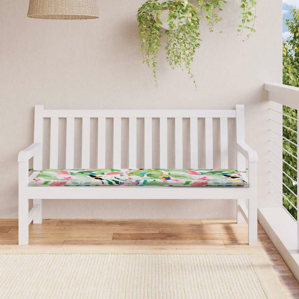 Cuscino per panca da giardino vidaXL Multicolore in tessuto Oxford impermeabile e traspirante L 150 x P 50 x H 3 cm